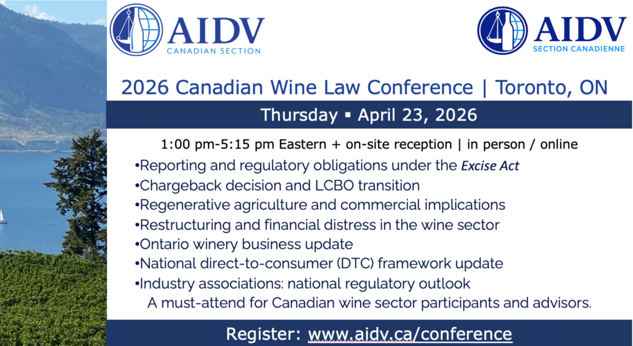 CANADIAN WINE LAW CONFERENCE 2026