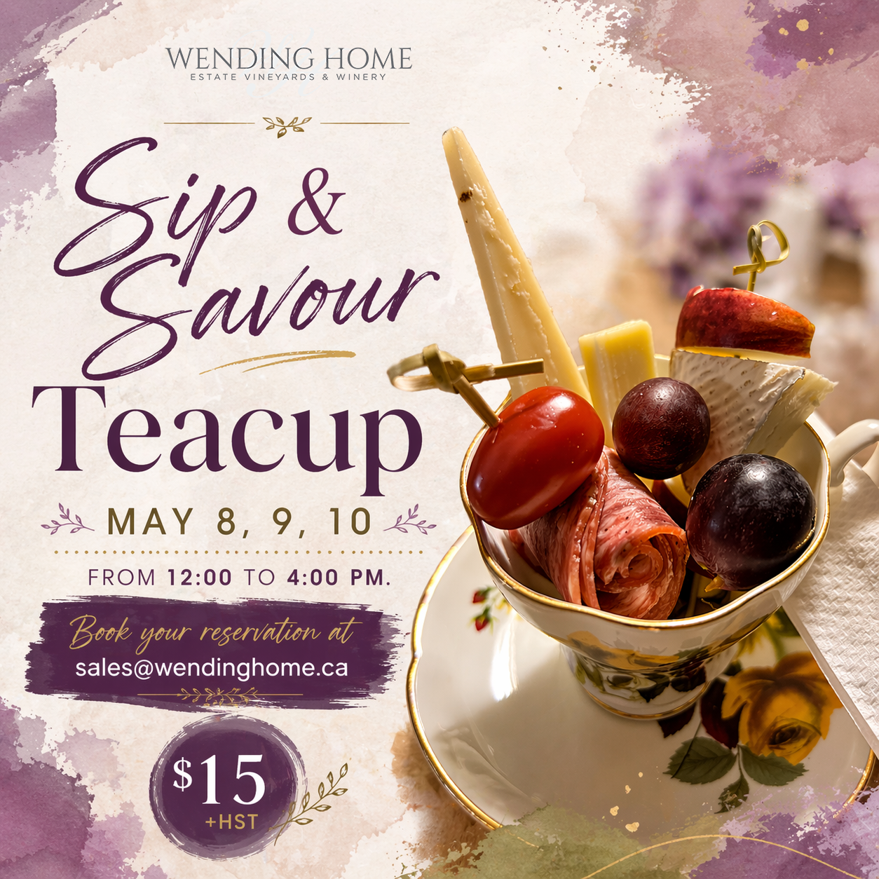 Sip & Savour Charcuterie Teacup
